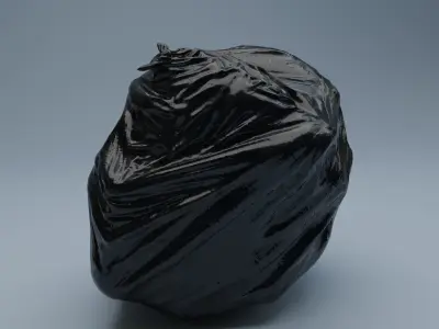 Trashbag - Big 2 Low-poly 3D model