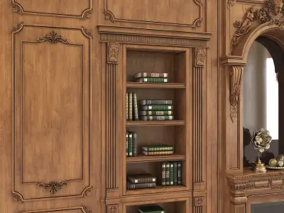 Wall Molding in Classic French style 20 3D model