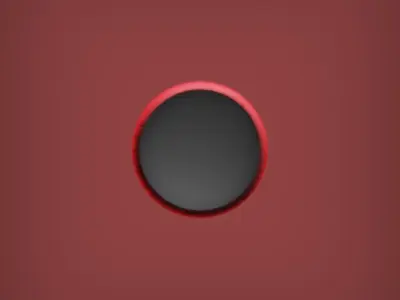 Red Low-Poly Game-Ready flashlight Free low-poly 3D model