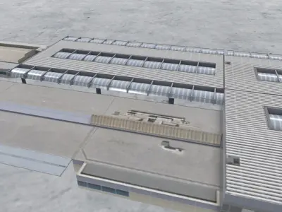 LFMN Terminal 1 Low-poly 3D model