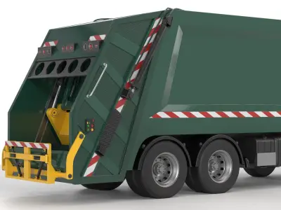  Generic Garbage Truck 01 