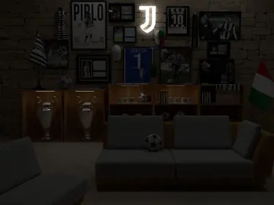 room wall juventus 3D model