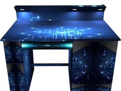 Computer table Free 3D model
