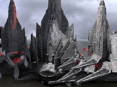 Ocean Base interceptor Kit bash 3D model