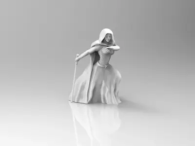 Female Mystical Healer 3D print model