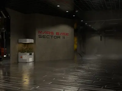 Sci-fi factory 3D model purchase