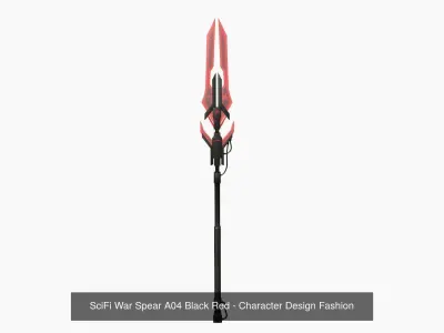 10 SciFi War Spears A Collection - Character Design Fashion 3D Model Pack