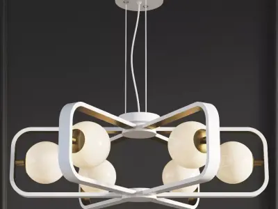 Chandelier Suspension Light Avola Gold Maytoni Modern 3D model