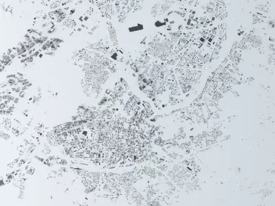 Vilnius Streets and Buildings 3D model