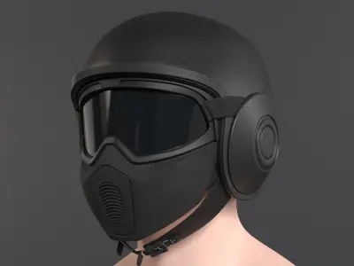 Helmet - Shark motorcycle gear 3d model for production Low-poly 3D model