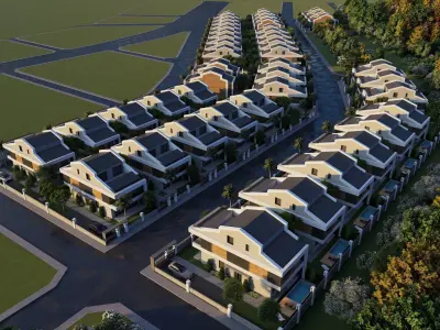 44 villa projects  - BIG VILLA 3D model