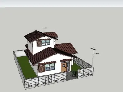 DOLAEMON Nobita House 3D-Scene 3D model 3D model