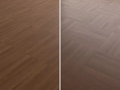Walnut Wood Flooring and Parquet Set 03 Texture