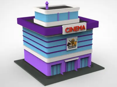 Build your city Low-poly 3D model