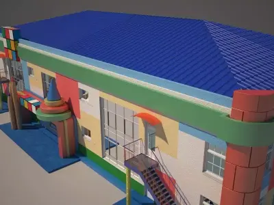 Kindergarden preschool 3D model