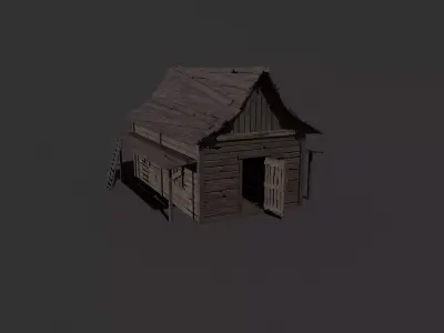 Generic Viking Orc House Pack Low Poly Models Low-poly 3D model