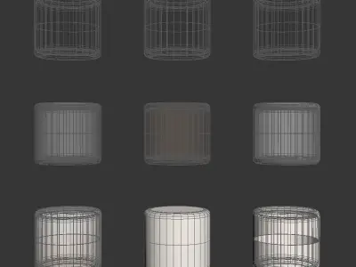 Glass material set 3D model