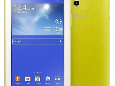 Samsung Galaxy Tab 3 Lite 7 0 3G Yellow 3D model
