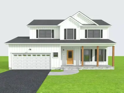 Cape Cod House 23 3D model