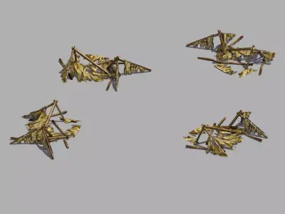 Damage - Tent 03 3D model