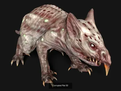Corrupted Rats 3D Model Pack