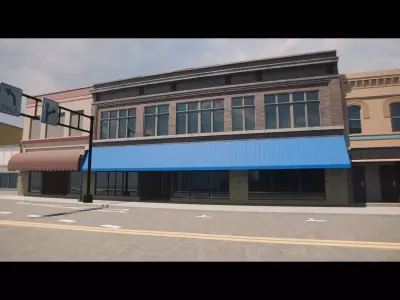 City Town Oshkosh Oregon St 3D model
