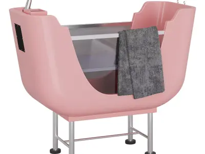 Groomer SPA area with hair dryer Compact Pro Standard 3D model