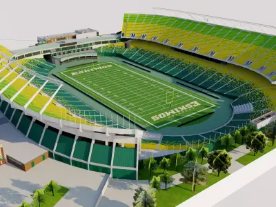 Commonwealth Stadium - Edmonton Canada 3D model