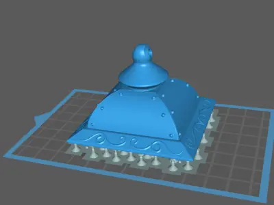 Wooden lamp 3d print 3D print model