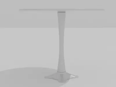3D model table round 3D model