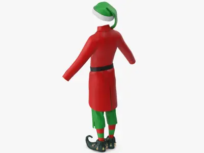  Christmas Elf Costume with Bells Male 2 