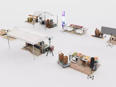 Souk SetA middle east 3D model