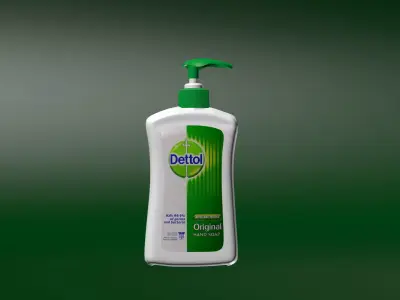 Dettol hand wash Free low-poly 3D model