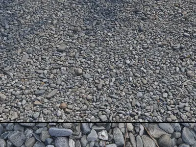 Pebbles ground HQ 3D model