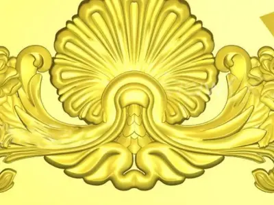 Decorative patterns  CNC machine output 3D model