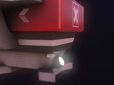 Stylize Desk Game Ready Low-poly 3D model