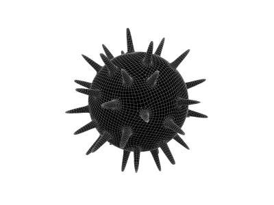 Virus v3 010 Low-poly 3D model