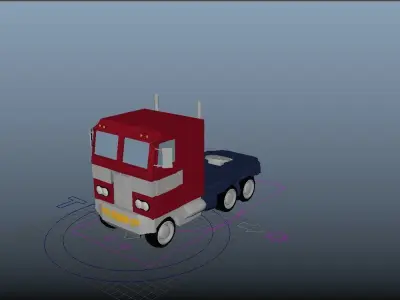 Optimus Prime Transforming Rig 3D model