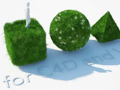 Grass Kit III for C4D and Vray 3 3D model