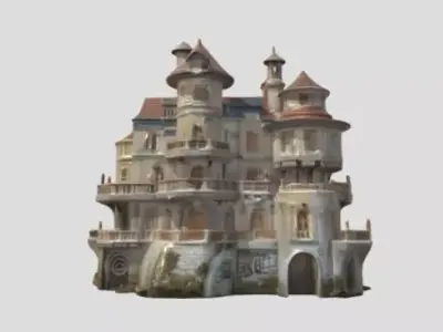 Castle by Tripo Free 3D model