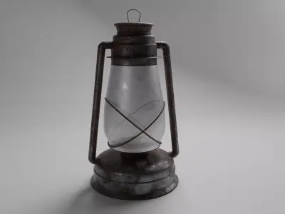 Old Miner Lantern 3D model
