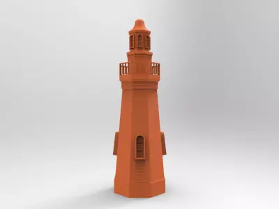 MARINE LIGHTHOUSE 3D print model