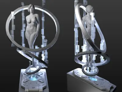 Halo Cortana 3D print model