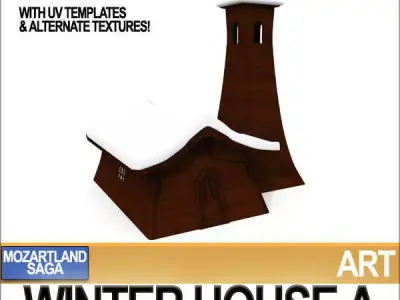 Winter House A 3D model