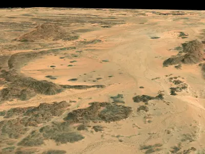 Mecca and the Red Sea coast of Saudi Arabia - tile n20 e42 3D model