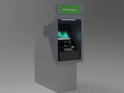 NCR SelfServ 83 atm s83 Cash Recycling Automated Teller Machine 3D model