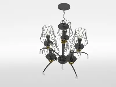 Lussole lgo arivaca chandelier 3D model