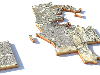 Doha City in Qatar 3D model