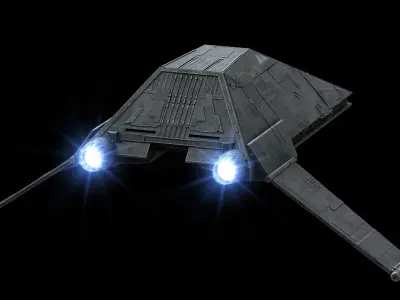 Inquisitor Scythe Transport - Star Wars Kenobi 3D model