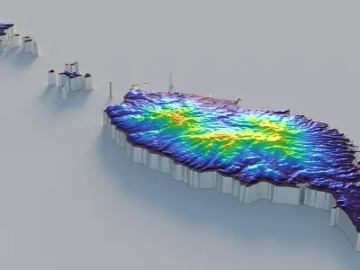 Grenada Terrain Country 3D model